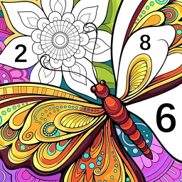 Tangle Color by Number Book 图标